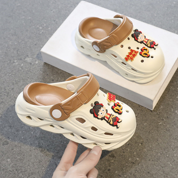 Παιδικά σάνδαλα Cartoon σε στυλ Crocs, EVA επάνω μέρος και σόλα, αναπνεόμενα, αδιάβροχα, αντιολισθητικά