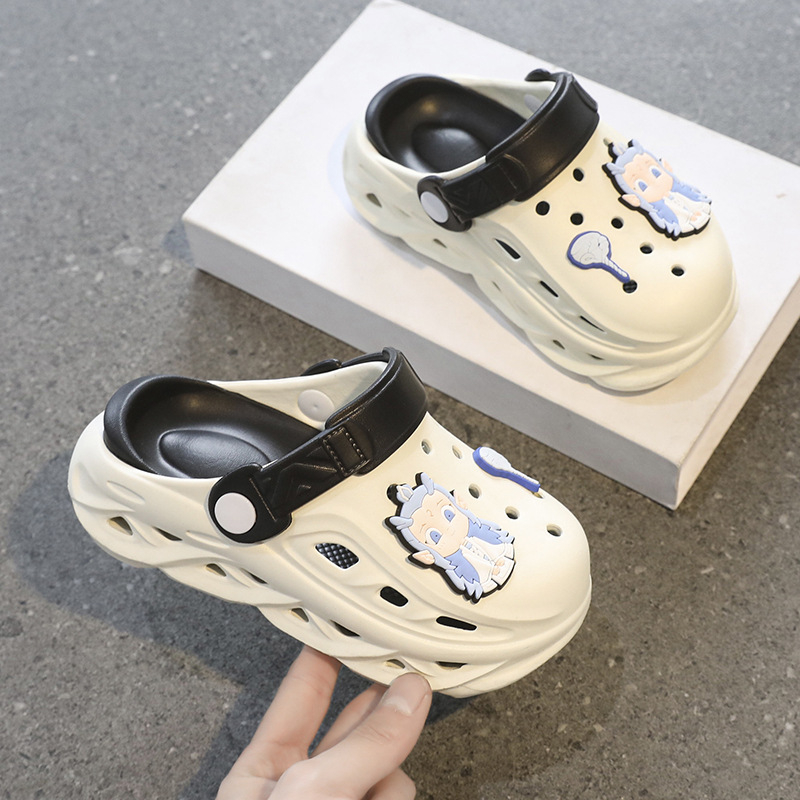 Παιδικά σάνδαλα Cartoon σε στυλ Crocs, EVA επάνω μέρος και σόλα, αναπνεόμενα, αδιάβροχα, αντιολισθητικά