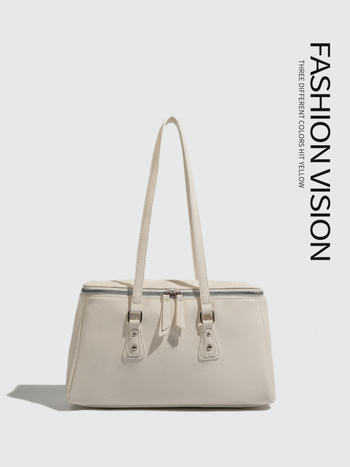 Τσαντάκι ώμου με διπλό φερμουάρ, αστικός μινιμαλισμός, PU υλικό, κλείσιμο με φερμουάρ, επένδυση πολυεστέρα, θήκη με φερμουάρ και θήκη ταυτότητας