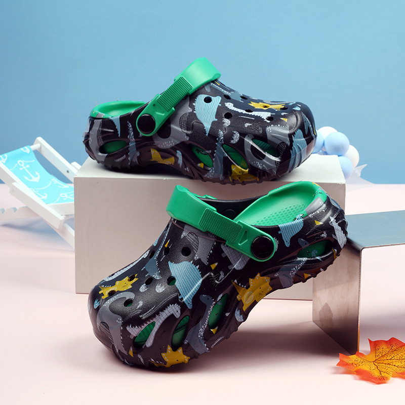 Сандали – EVA горна част, дебела подметка, без подплата, ежедневен стил, за деца 4–16 години