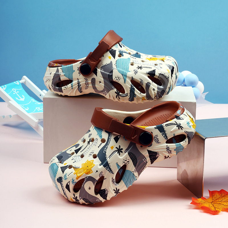 Sandalai – EVA viršus, stora padas, be vidpadžio, kasdieninis stilius, vaikams 4–16 metų