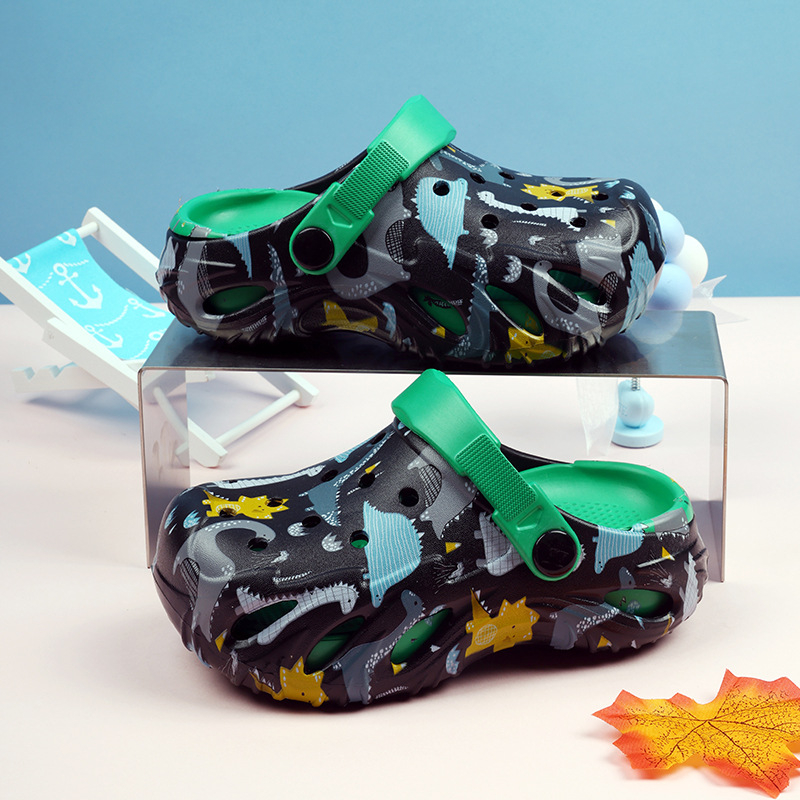 Sandalai – EVA viršus, stora padas, be vidpadžio, kasdieninis stilius, vaikams 4–16 metų