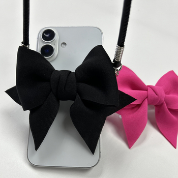 Τσάντα crossbody με κλιπ-σύνδεσμο με σχοινί, πολυεστέρας, ένθετο γυαλί, μοντέλο A7539, χειμερινή συλλογή 2025