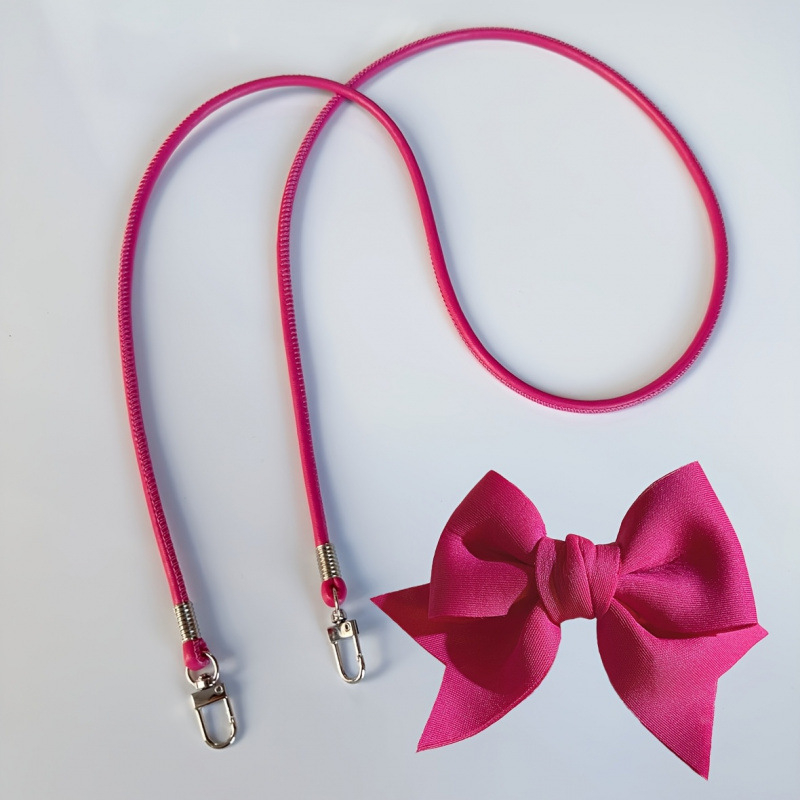 Τσάντα crossbody με κλιπ-σύνδεσμο με σχοινί, πολυεστέρας, ένθετο γυαλί, μοντέλο A7539, χειμερινή συλλογή 2025