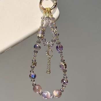 Αλυσίδα τηλεφώνου με χάντρες - Χειροποίητη κατασκευή, Υλικό: πλαστικό/ρητίνη, Κρεμαστό σε σχήμα κλειδιού, Μοτίβα: Αστέρια/Ήλιος/Σελήνη/Νέφη/Σύμπαν, Καλοκαίρι 2025