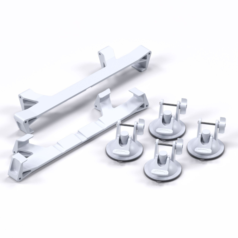 Държач с вакуумна чашка за MINI оборудване – монтаж върху автомобилно стъкло, предни и задни прозорци (Материал: пластмаса; Обхват на приложение: държач за вакуумна чашка за MINI оборудване; Съвместимост на прозорците: предни и задни)