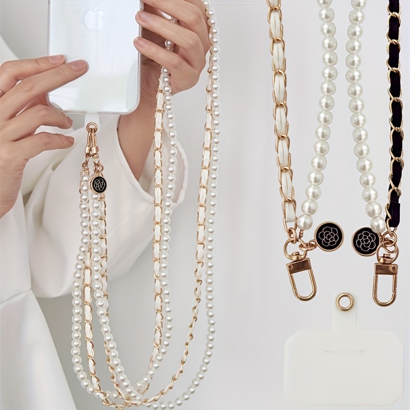 Τσάντα κινητού με μαργαριριένο δέρμα, crossbody | Κωδικός jd601099652421592; Προέλευση Κίνα; Λανσάρισμα: Χειμώνας 2025; Εξαγωγικό αποκλειστικό