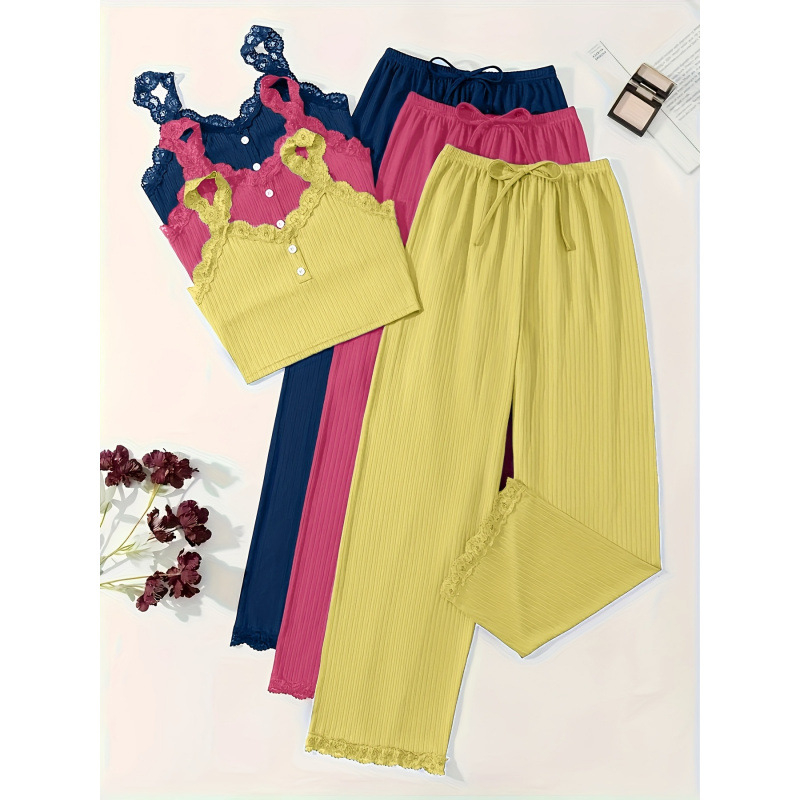 Ženski pidžama set od Sea Island svile, osnovni i pastoralni stil, srednja gustoća tkanine 141–160 g/m2, svakodnevno nošenje, proljeće