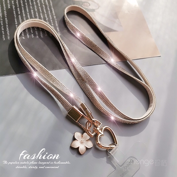 Ilga telefono pakabukas su crossbody diržu, minkšta guma, geometrinis pakabukas, Zhenge prekė, daugiafunkcinis