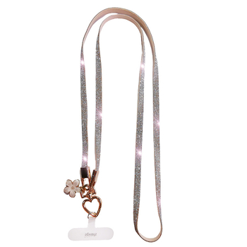 Ilga telefono pakabukas su crossbody diržu, minkšta guma, geometrinis pakabukas, Zhenge prekė, daugiafunkcinis