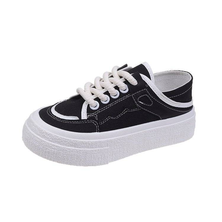 Παπούτσια από καμβά για ενήλικες - Με κορδόνια, διαπνοή, ελαφριά, αντιολισθητική σόλα από καουτσούκ, χαμηλό προφίλ