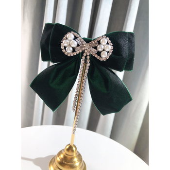 Καρφίτσα από κράμα, γυναικείου κορεατικού στυλ με φιόγκο, διακοσμητική, SLX053