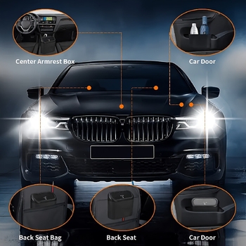 Κάδος απορριμμάτων αυτοκινήτου με ρολό σακούλας απορριμμάτων (ABS ρητίνη; INS στυλ; Αριθμός είδους jd601101202152200)