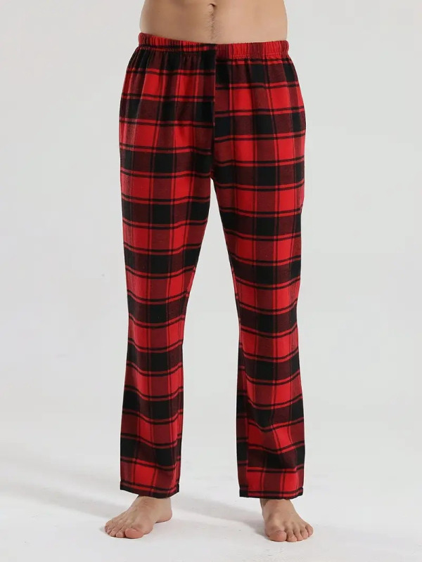 Pantaloni masculi drepti, casual sport, talie medie, țesătură elastică, șnur de strângere, imprimeu digital