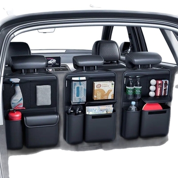 Δερμάτινος οργανωτής αποθήκευσης πορτ-μπαγκάζ αυτοκινήτου, φορητός, 0–5 L χωρητικότητα, σφραγισμένος, για SUV