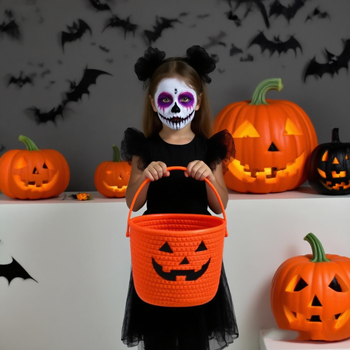 Koš za pohranu od pamukovog užeta, dječji koš za Halloween za pohranu igračaka, američki stil, Model Storage Basket, Pakiranje: 25 komada, Opseg primjene: daljinski upravljač, uredski pribor, kozmetika/nakit, knjige