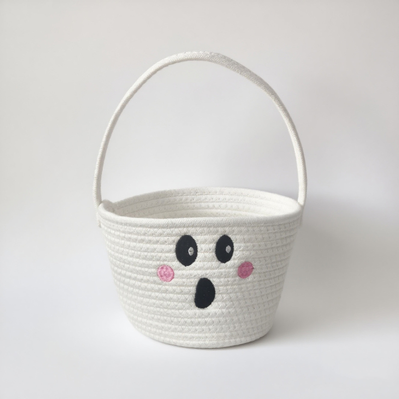 Koš za pohranu od pamukovog užeta, dječji koš za Halloween za pohranu igračaka, američki stil, Model Storage Basket, Pakiranje: 25 komada, Opseg primjene: daljinski upravljač, uredski pribor, kozmetika/nakit, knjige