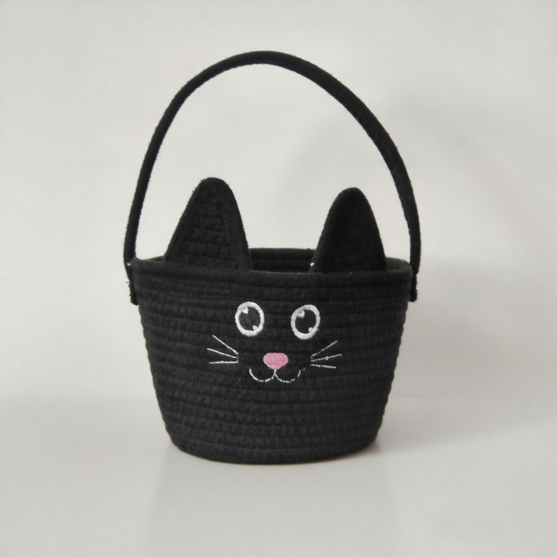 Koš za pohranu od pamukovog užeta, dječji koš za Halloween za pohranu igračaka, američki stil, Model Storage Basket, Pakiranje: 25 komada, Opseg primjene: daljinski upravljač, uredski pribor, kozmetika/nakit, knjige