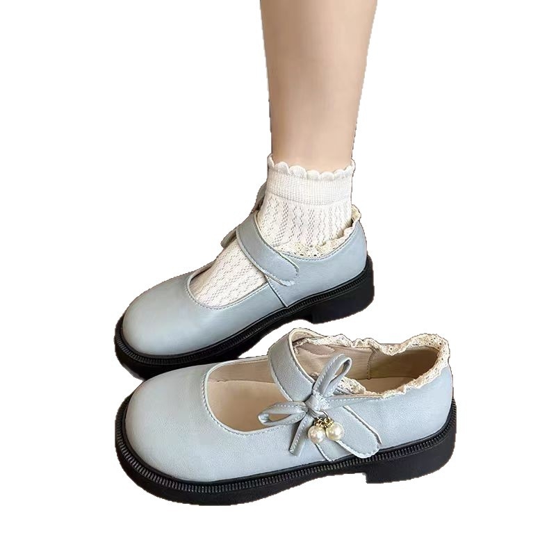 Γυναικείες Mary Jane παπούτσια με PU επάνω μέρος, μυτερό δάχτυλο, μεσαίο ύψος τακουνιού 3–5 cm, κλείσιμο Velcro