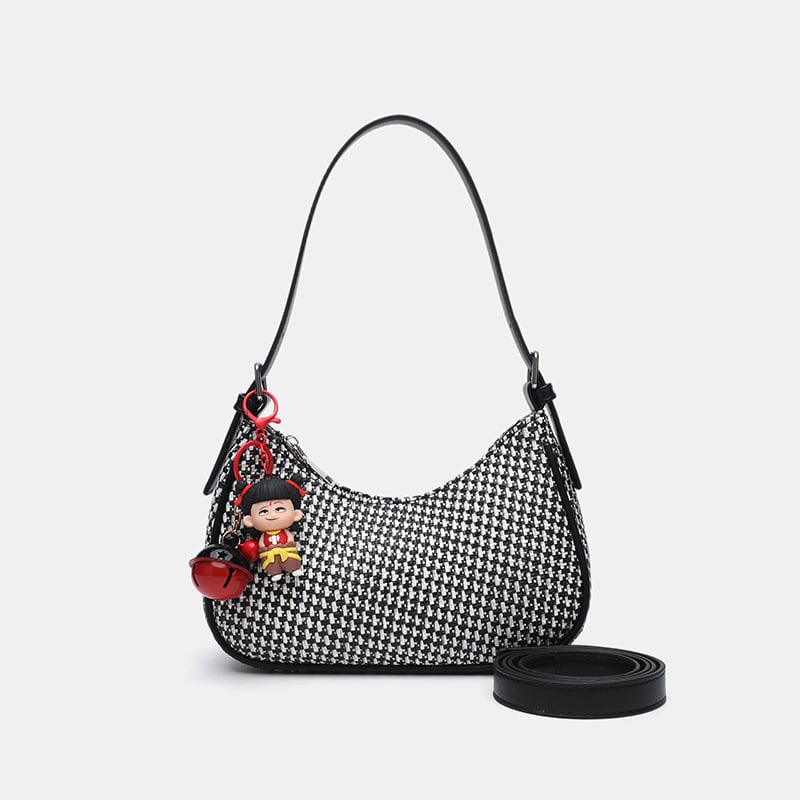 Platnena crossbody torba, horizontalni kvadratni oblik, zatvaranje na zip, podstava od poliester, unutarnji džepovi: zip džep, džep za telefon, džep za ID