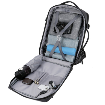 Unisex τσάντα πλάτης για επιχειρηματικά ταξίδια, επεκτειόμενη, Oxford ύφασμα, χωρά φορητό 15 ιντσών