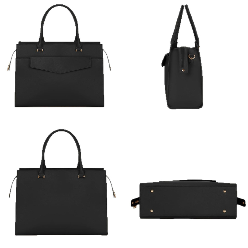 Τσαντάκι φορητού υπολογιστή από PVC, αδιάβροχο και ανθεκτικό στη φθορά, με φερμουάρ, σκληρή λαβή, Χειμώνας 2023