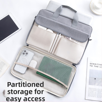 Чанта за лаптоп от Oxford плат — дишаща, водоустойчива, ултралека; подплата полиестер; урбан минималистичен стил