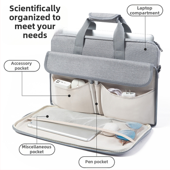 Чанта за лаптоп от Oxford плат — дишаща, водоустойчива, ултралека; подплата полиестер; урбан минималистичен стил