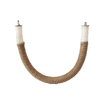 MOOI Σχοινί από κάνναβης για παπαγάλο — U‑μορφής περτ, παιχνίδι λιμάρισμα νυχιών