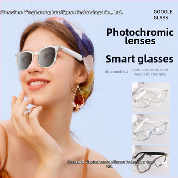 GS07 Ochelari inteligenți cu căști Wireless – design open-ear, apeluri Bluetooth, control tactil, compatibile Android și iOS, baterie 55mAh+55mAh