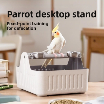 Papagal - coș de toaletă de antrenament pentru birou (WP01) - Adult, Corp mediu, Pasăre