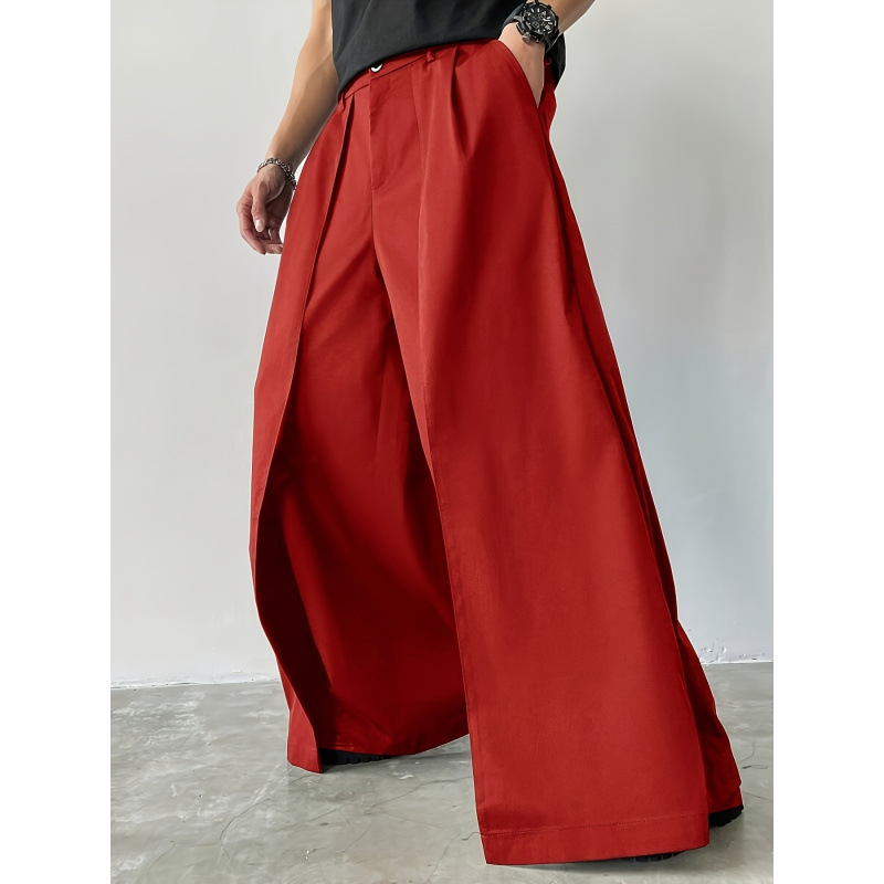 Muške casual hlače opuštenog kroja, duge, s flis podstavom, neelastičan materijal, jednofarban uzorak