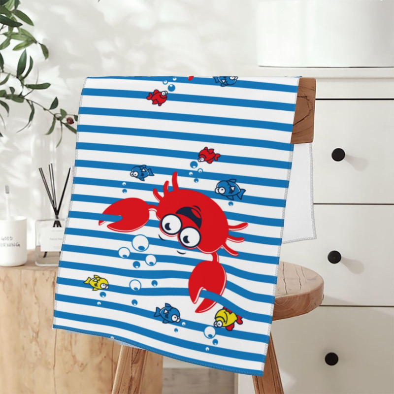 Set prosoape de sport – Două prosoape din fibre ultra-fine, tipărire pe ambele fețe, personalizabile cu logo, 200 g/m², absorbție 5–10 s