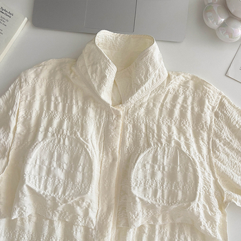 Σετ πιτζάμας με Chest Pad, Cloud Cotton, μακριά μανίκια, cardigan στυλ νυχτερινά ενδύματα για γυναίκες