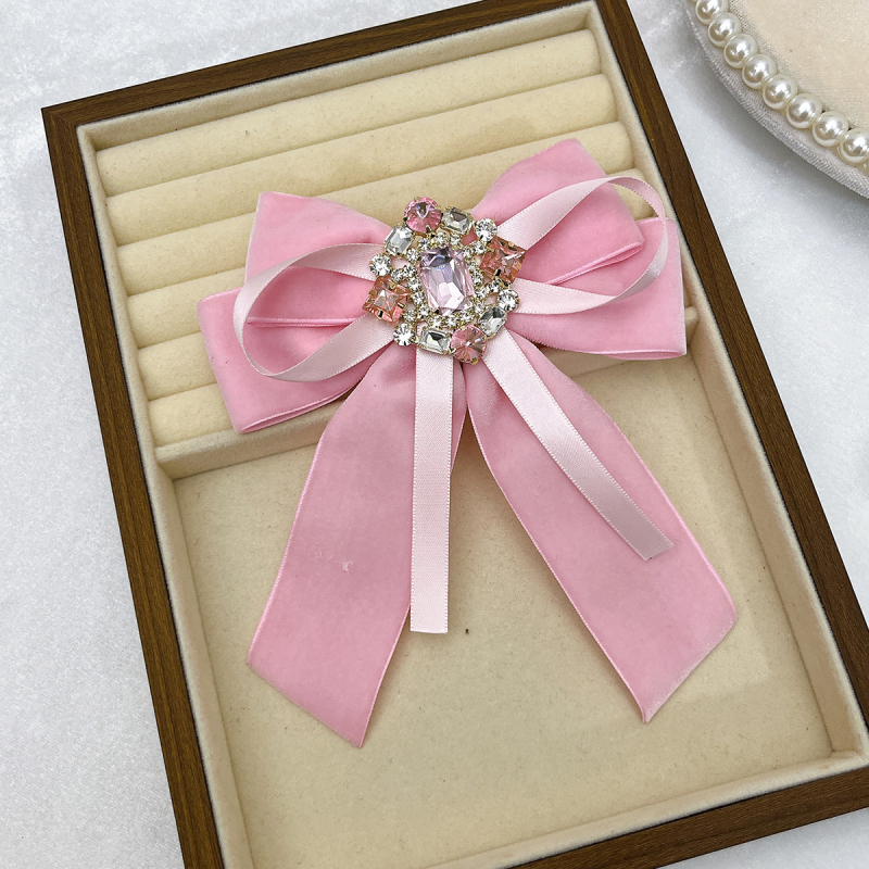 Κορεατικό στυλ παπιγιόν για τον γιακά με στρας, λουλούδι για τον γιακά, χειροποίητο, σχήμα bowknot