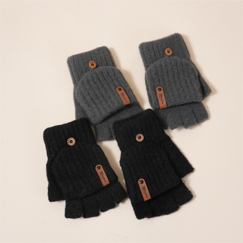 Γάντια χειμώνα από ακρυλικό, πλεκτά, unisex, ζεστά, με σχέδιο καρτούν