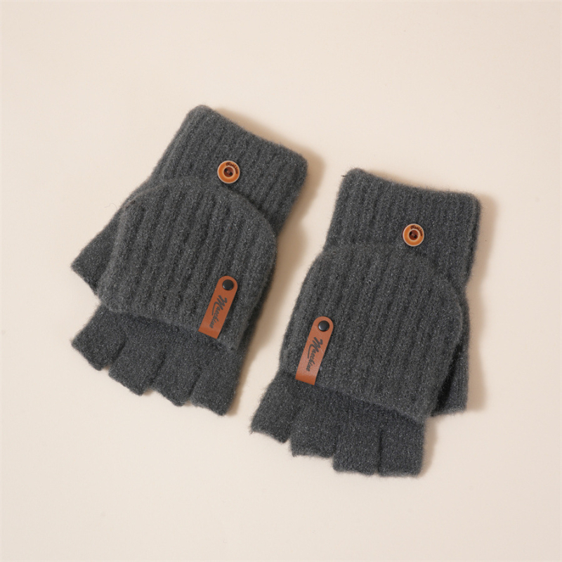 Γάντια χειμώνα από ακρυλικό, πλεκτά, unisex, ζεστά, με σχέδιο καρτούν