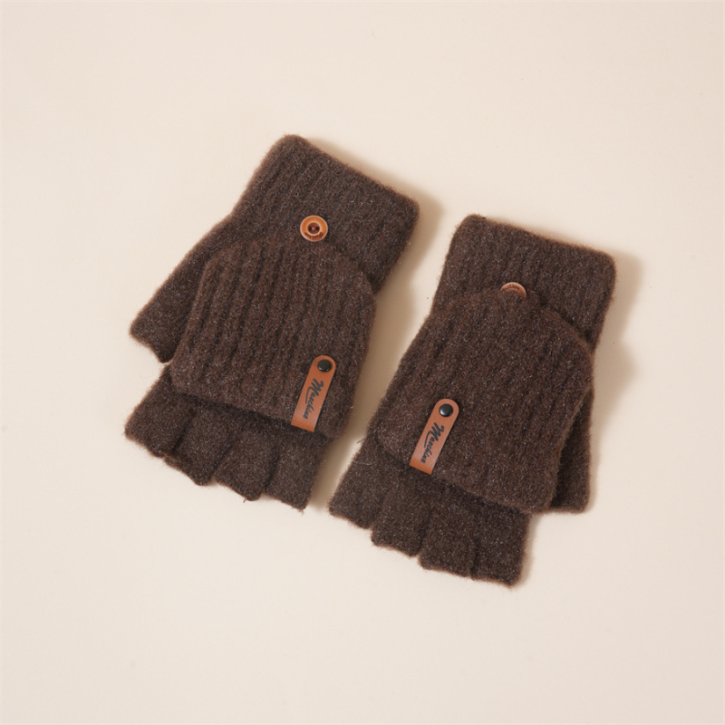 Γάντια χειμώνα από ακρυλικό, πλεκτά, unisex, ζεστά, με σχέδιο καρτούν