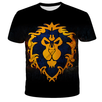 T-krekls ar 3D digitālo apdruku, brīvās piegrieznes, apaļš kakls, īsi piedurknes, poliesteres maisījums