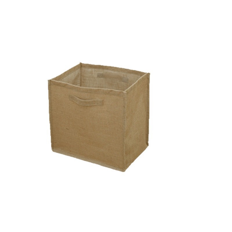 Košara za skladištenje od konopljinog platna - moderni minimalistički stil, Cotton Way; pogodna za deke, donje rublje, odjeću, kozmetiku/ukrase, knjige