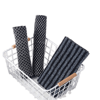 Αντιβακτηριακή πετσέτα μπάνιου με ιόντα αργύρου για καθάρισμα πλάτης, διπλής όψεως, μακριά λωρίδα, rayon