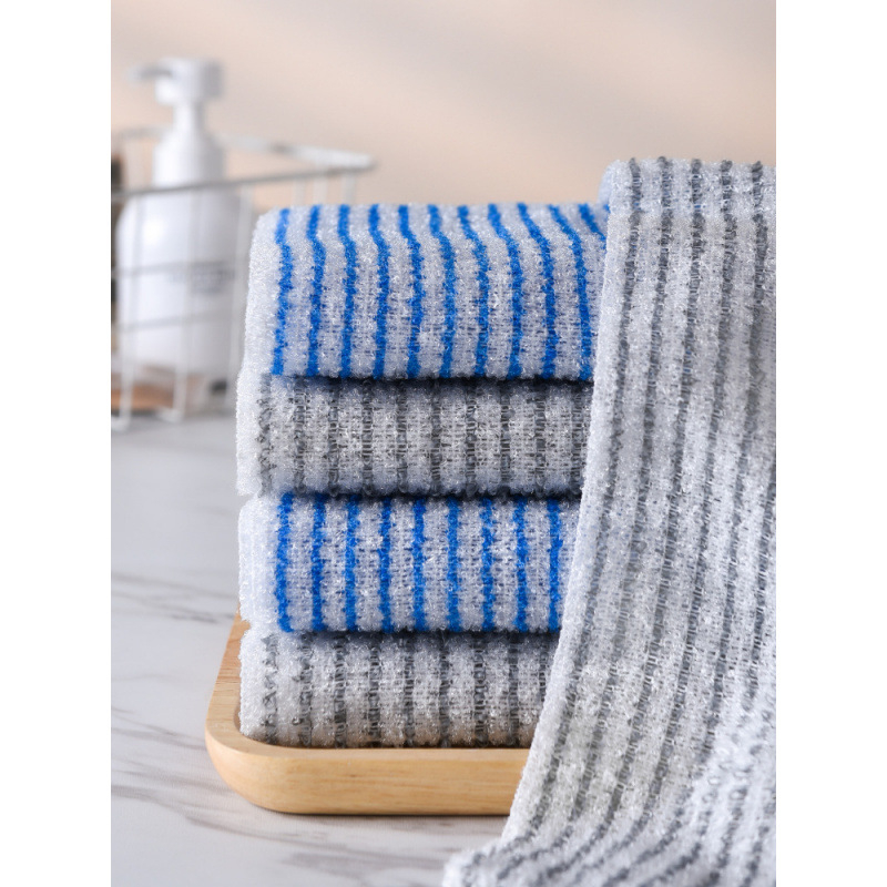 Кърпа за гръб със сребърни йони, антибактериална, абсорбираща, двустранна, дълга лента, rayon