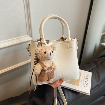 Τσαντάκι Bucket PU με φερμουάρ, επένδυση από πολυεστέρα, μονός ιμάντας (Άνοιξη 2025)