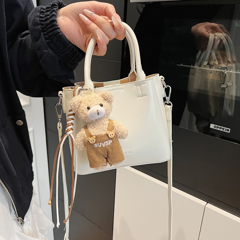 Τσαντάκι Bucket PU με φερμουάρ, επένδυση από πολυεστέρα, μονός ιμάντας (Άνοιξη 2025)