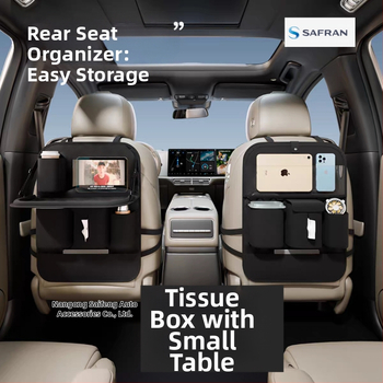 Geantă de depozitare din piele pentru spatele scaunului auto - impermeabilă, de agățat, universală