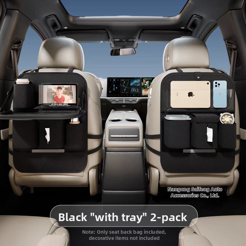 Geantă de depozitare din piele pentru spatele scaunului auto - impermeabilă, de agățat, universală