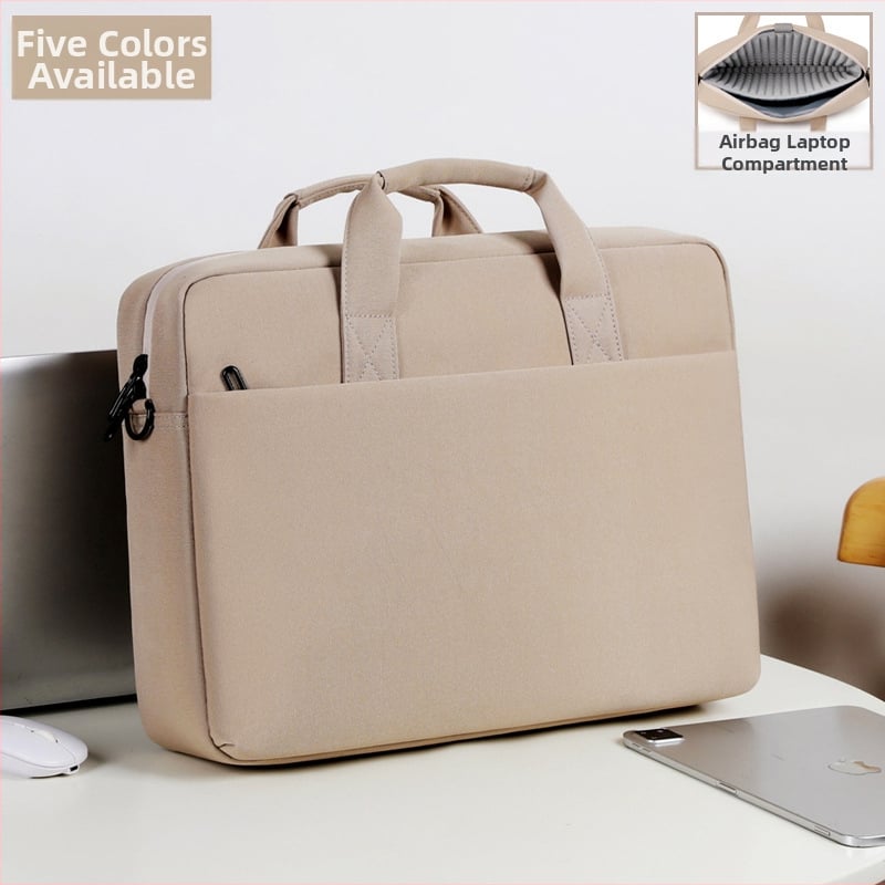 Чанта за лаптоп с въздушна ударозащита, водоустойчива оксфордска материя, подплата от полиестер, модерен градски стил