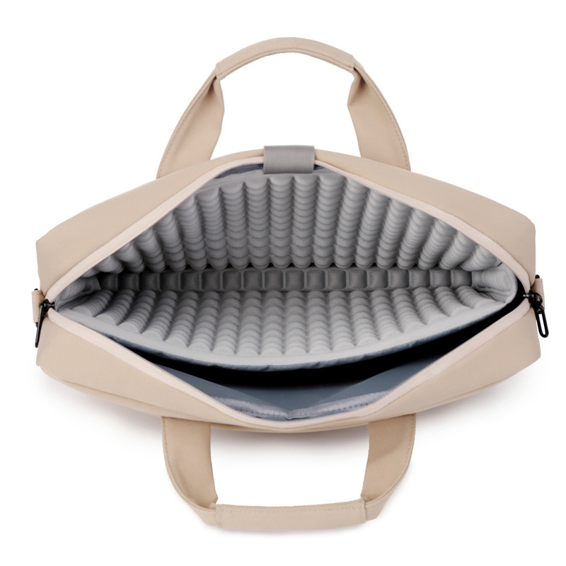 Taška na notebook s výplňou proti nárazu vzdušnými vankúšmi, vodeodolný Oxford materiál, podšívka z polyesteru, mestský minimalistický štýl