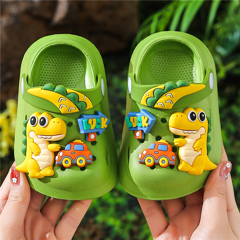 Dječje sandale u Crocs stilu, karikatura životinja, zatvoren prst, mekana EVA potplata, protuklizne, unisex