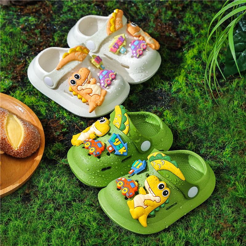 Dječje sandale u Crocs stilu, karikatura životinja, zatvoren prst, mekana EVA potplata, protuklizne, unisex